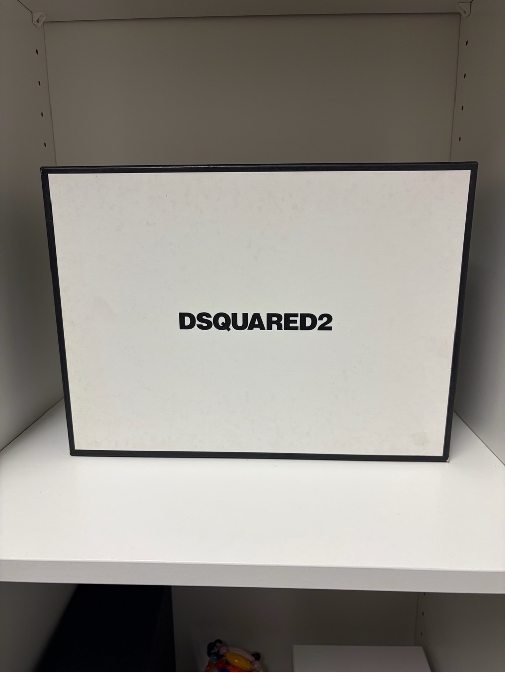 DSQUARED2 Black & White Geometric Ankle Boots Heels Size 41 NWT - Picture 2 of 5